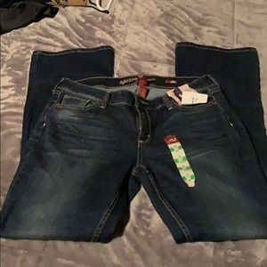 NWT Arizona Co. classic leg curvy boot cut jeans